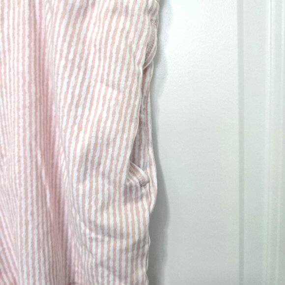 Felina Womens Pajama Shorts Sleep Lounge Drawstring Size Large Pink White - Picture 3 of 5